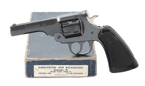 Harrington & Richardson Defender 38 Double Action Revolver With Rare Original Box