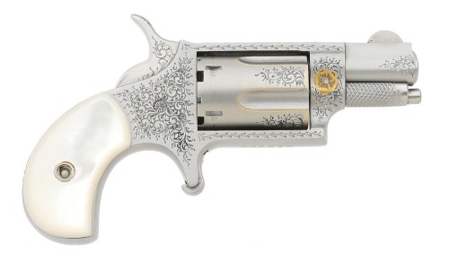 Engraved North American Arms NAA 22 Single Action Revolver