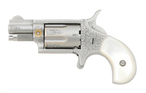 Engraved North American Arms NAA 22 Single Action Revolver