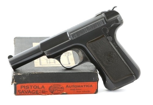 Savage Model 1907 Semi-Auto Pistol With Portuguese Box