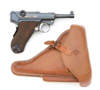 Wonderful John Martz Custom Baby American Eagle Luger Pistol With Stand & Holster - 2