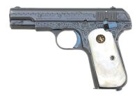 Wonderful Helfricht Factory Engraved Colt Model 1903 Pocket Hammerless Semi-Auto Pistol Shipped To Browning Bros - 2