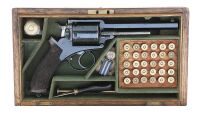 Cased Adams Model 1867A Double Action Revolver Identified To Major John Rose