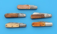 Lot Of Vintage Barlow Knives