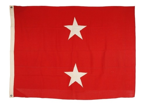 Korean War Major General Two Star Flag