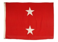 Korean War Major General Two Star Flag