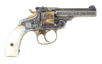 Fine Engraved, Silver-Plated & Gold-Washed Smith & Wesson 32 Double Action Revolver with Hartley & Graham Case - 2