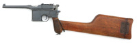 Mauser C96 Semi-Auto Pistol with Matching Stock & Rare Braunschweig Stamp - 2