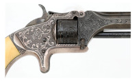 Very Fine Cased & F.W. Martin Engraved Smith & Wesson No. 1 Second Issue Revolver - 4