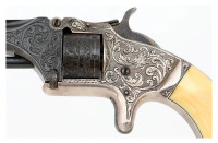 Very Fine Cased & F.W. Martin Engraved Smith & Wesson No. 1 Second Issue Revolver - 5