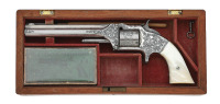 Attractive Cased & Nimschke Engraved Smith & Wesson No. 2 Old Army Revolver