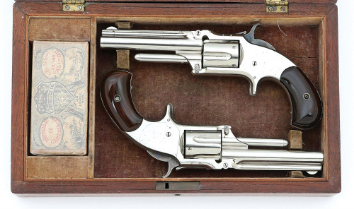 Rare Double Cased Pair of Smith & Wesson No. 1 1/2 Second Issue Revolvers