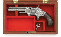 Cased & Engraved Smith & Wesson No. 1 Third Issue Revolver