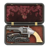 Smith & Wesson No. 1 First Issue Revolver with Gutta Percha Case