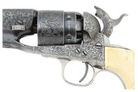 Wonderful New York Engraved Colt Model 1860 Army Revolver with Exceptional Mexican Eagle Carved Ivory Grip - 4