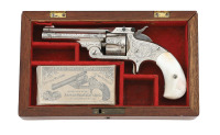 Cased & Engraved Smith & Wesson No. 1 1/2 Single Action Revolver