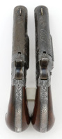 Spectacular Cased Pair of Engraved Colt Third Model Thuer Deringers Retailed by Boss & Co Formerly of the Norm Flayderman Collection - 3