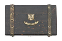 Engraved & Gold Washed Tipping & Lawden Sharps Pepperbox in Rare Small Treasure Chest Case - 2