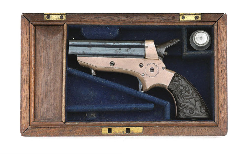 Cased Tipping & Lawden Sharps Pepperbox