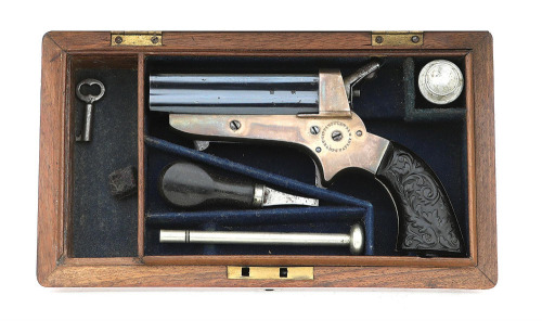 Lovely Cased Tipping & Lawden Sharps Pepperbox