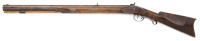 Attractive & Desirable American Percussion Halfstock Plains Rifle with Buffalo-Engraved Patchbox by J. & S. Hawken - 2