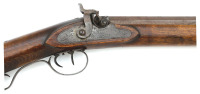 Attractive & Desirable American Percussion Halfstock Plains Rifle with Buffalo-Engraved Patchbox by J. & S. Hawken - 5
