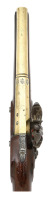 Pair of British Brass-Barreled Flintlock Coat Pistols by Nock - 2
