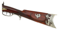 Blunt & Syms Percussion Halfstock Sporting Rifle with Extensively Engraved German Silver Mountings - 2