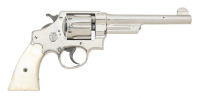 Scarce Nickel-Finished Smith & Wesson First Model 44 Hand Ejector Revolver