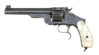 Engraved Smith & Wesson No. 3 Third Model Russian Revolver