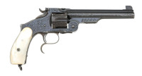 Engraved Smith & Wesson No. 3 Third Model Russian Revolver - 3