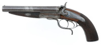 Fine & Rare J. Braddell & Son Underlever Double Howdah Pistol - 3