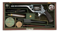 Fine Cased Tranter Second Model Double Trigger Percussion Revolver Identified to Captain George F.R. Colt