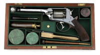 Very Fine Cased Tranter Fourth Model Double Action Percussion Revolver