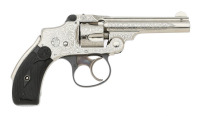 Very Fine & Attractive Smith & Wesson 32 Safety Hammerless Revolver with Experimental Etched Embellishments