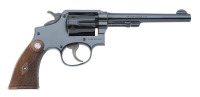 Exceptionally Rare Smith & Wesson 0-Prefix K-22 First Model Outdoorsman Revolver with Service Sights - 2