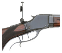 Attractive Winchester Model 1885 High Wall Deluxe Takedown Schuetzen Rifle - 2