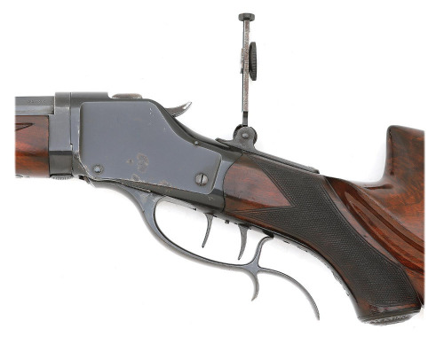 Attractive Winchester Model 1885 High Wall Deluxe Takedown Schuetzen Rifle