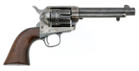 Rare Colt Single Action Army Artillery Model Revolver with Un-Numbered Replacement Frame