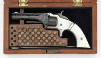 Cased Smith & Wesson No. 1 Second Issue Revolver with Fine Etched Embellishments