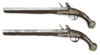 Attractive Pair of Mediterranean Flintlock Pistols - 2