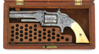 Cased & Engraved Smith & Wesson No. 1 1/2 First Issue Revolver