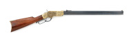 Engraved Navy Arms Uberti Model 1860 Lever Action Rifle