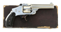 Fine Smith & Wesson 38 Safety Hammerless Revolver with Original Box