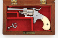 Cased Ethan Allen Sidehammer Pocket Revolver