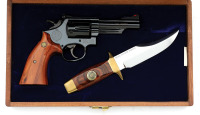 Smith & Wesson Model 19-3 Texas Ranger Commemorative Revolver and Knife Set