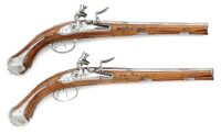 Fine Pair of Germanic Rifled Flintlock Pistols of Johann Ludwig Graf Zu Ysenburg und Budingen