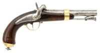 French Navy Model 1837 Percussion Pistol by Chatellerault