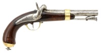 French Navy Model 1837 Percussion Pistol by Chatellerault