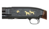 Custom Engraved and Gold Inlaid Winchester Model 12 Pigeon Grade Shotgun - 3